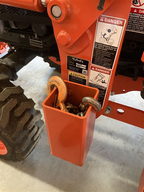 homemade metal tractor box to hold chains|tractor chain storage.